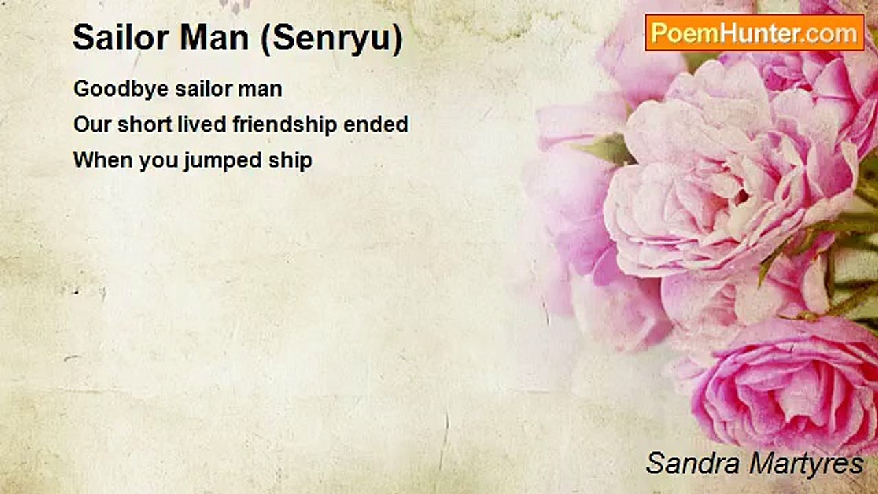 Sandra Martyres - Sailor Man (Senryu)