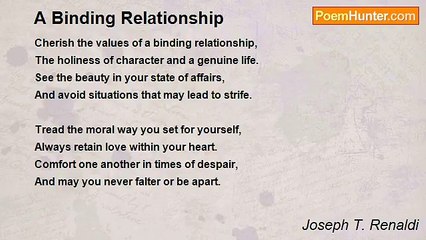 Joseph T. Renaldi - A Binding Relationship