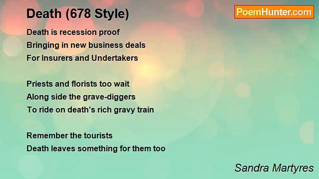 Sandra Martyres - Death (678 Style)