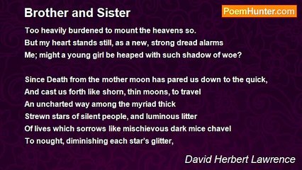 David Herbert Lawrence - Brother and Sister