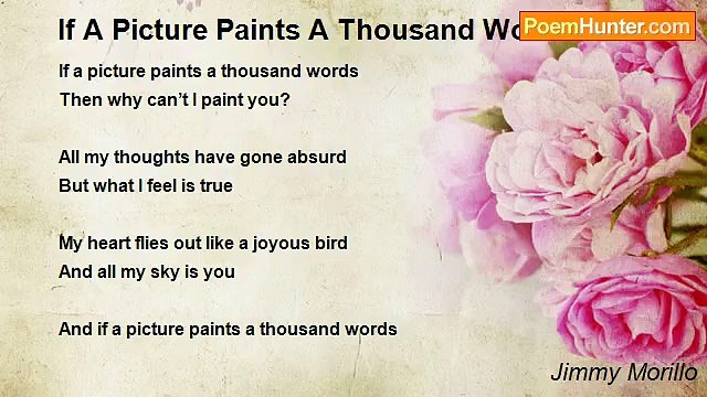 Jimmy Morillo - If A Picture Paints A Thousand Words