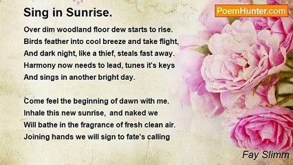 Fay Slimm - Sing in Sunrise.