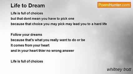 whitney trott - Life to Dream