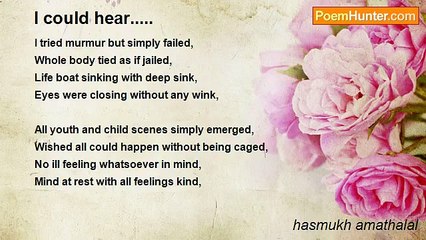 hasmukh amathalal - I could hear.....