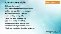 Vimal Kumar N - A lonesome night