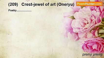 premji premji - (209)   Crest-jewel of art (Oneryu)