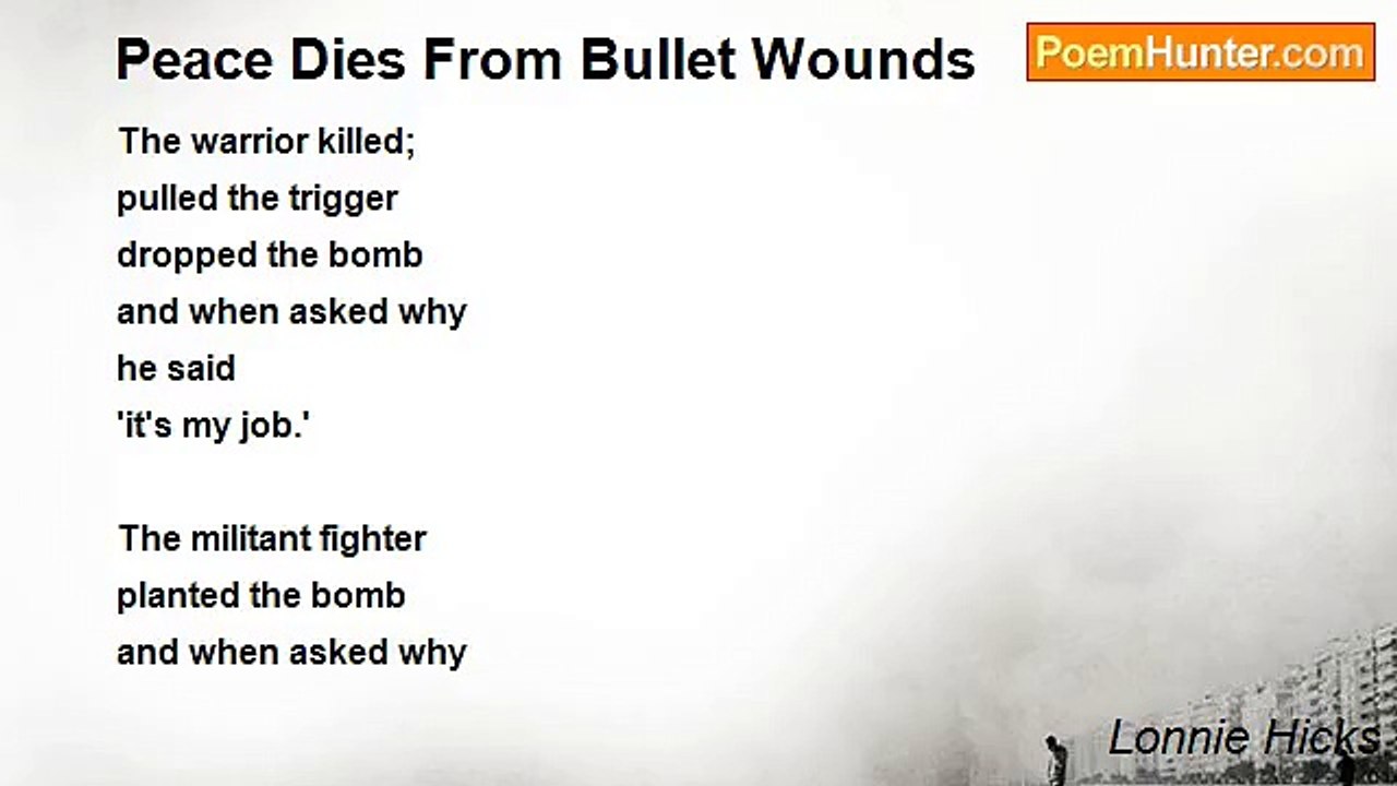 Lonnie Hicks - Peace Dies From Bullet Wounds