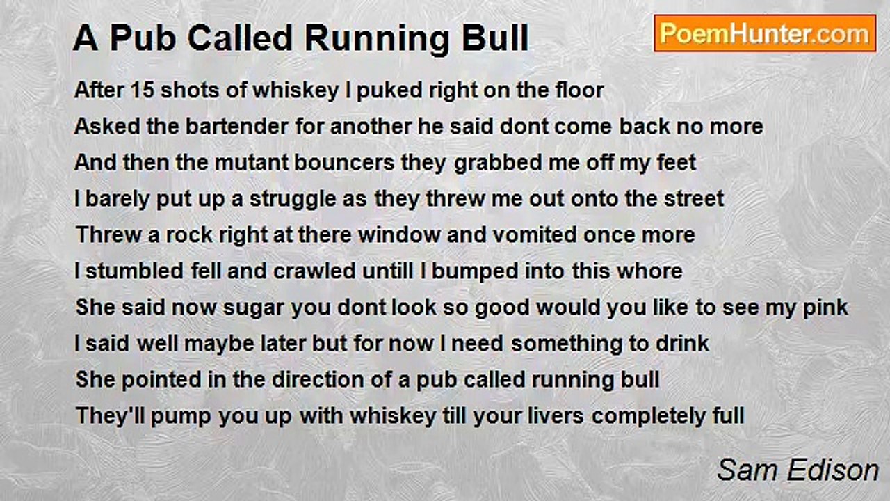Sam Edison - A Pub Called Running Bull