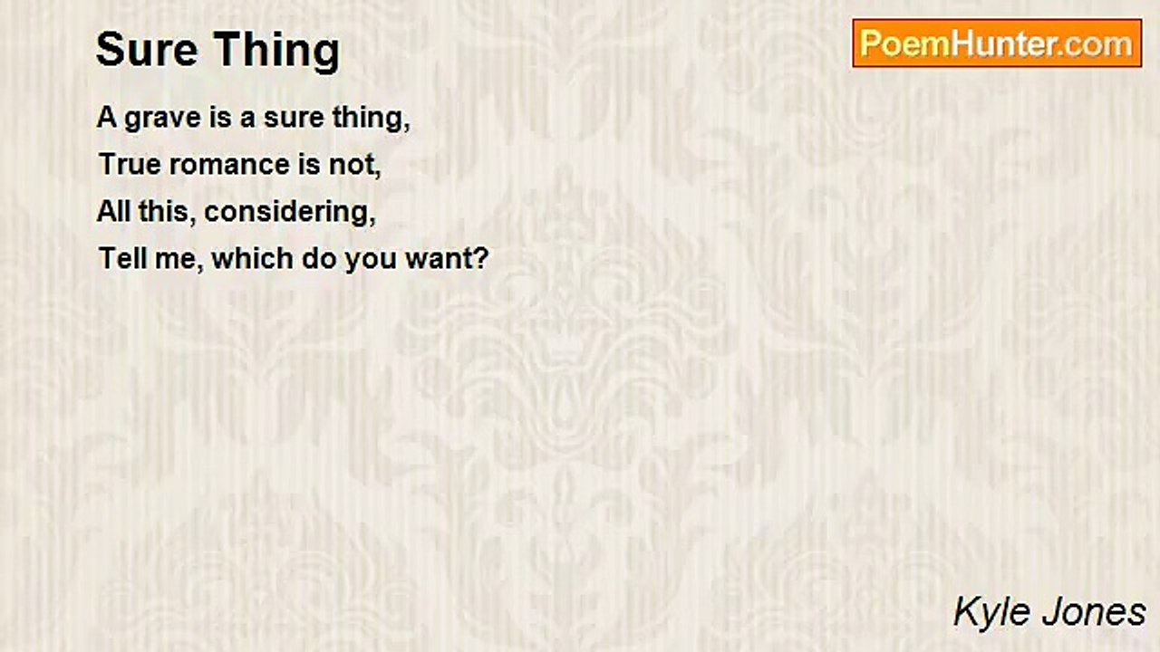 Kyle Jones - Sure Thing