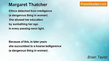 Brian Taylor - Margaret Thatcher