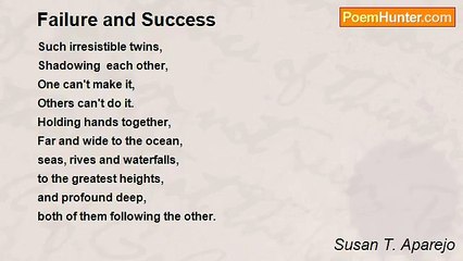 Susan T. Aparejo - Failure and Success