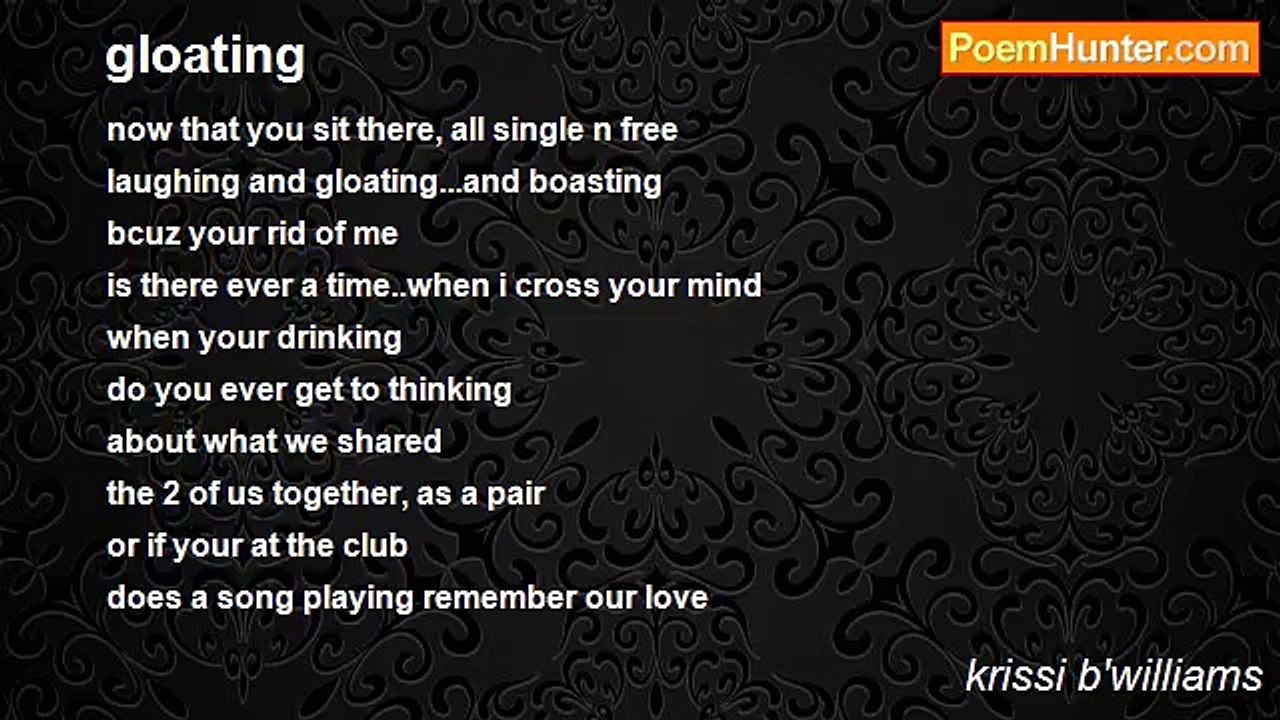 krissi b'williams - gloating