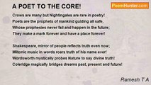 Ramesh T A - A POET TO THE CORE!