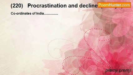 premji premji - (220)   Procrastination and decline  (Oneryu)