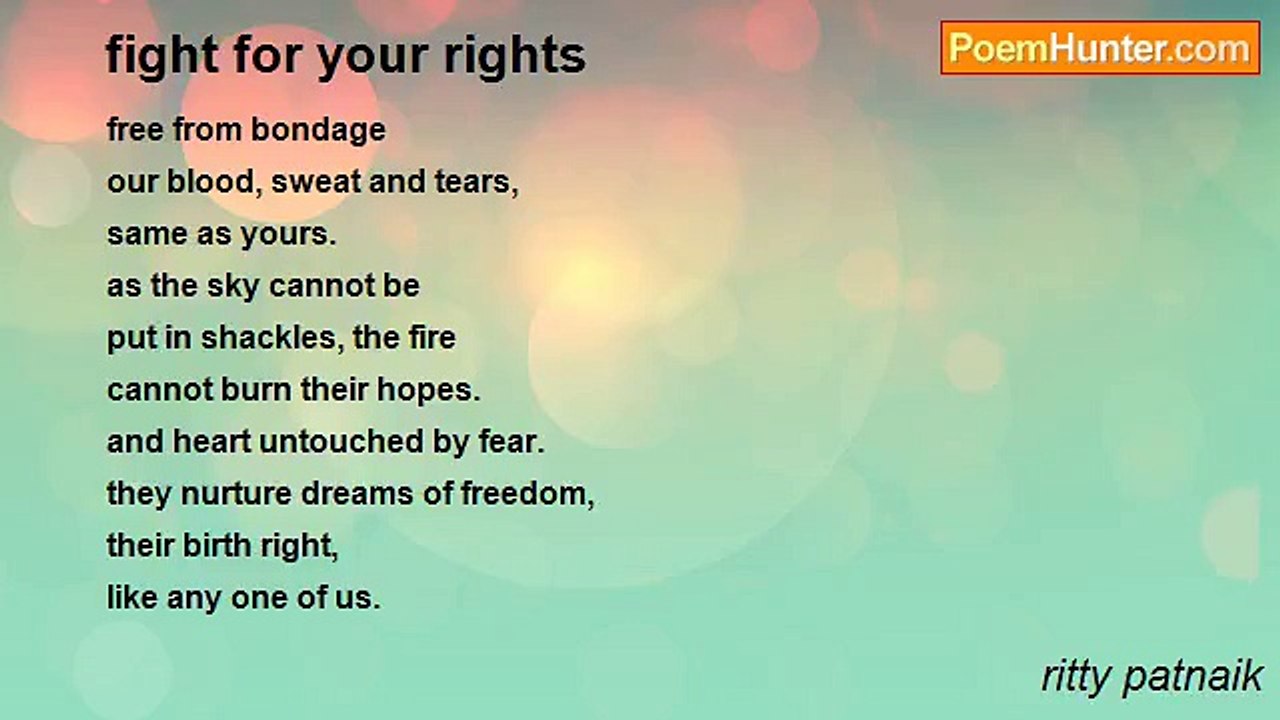 ritty patnaik - fight for your rights