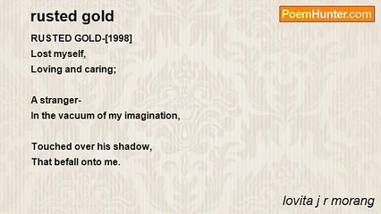 lovita j r morang - rusted gold