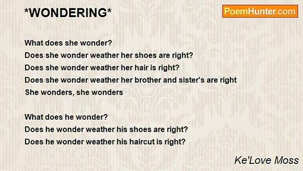 Ke'Love Moss - *WONDERING*