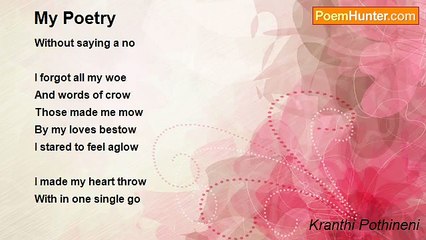 Kranthi Pothineni - My Poetry