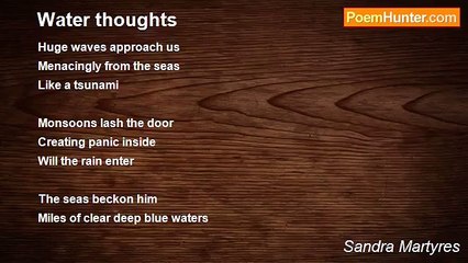 Sandra Martyres - Water thoughts