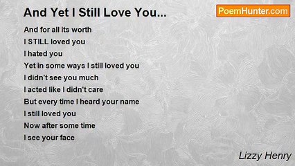 Lizzy Henry - And Yet I Still Love You...