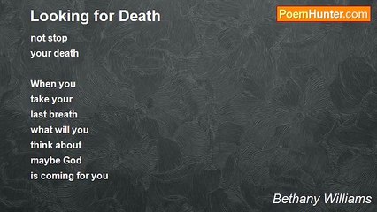Bethany Williams - Looking for Death