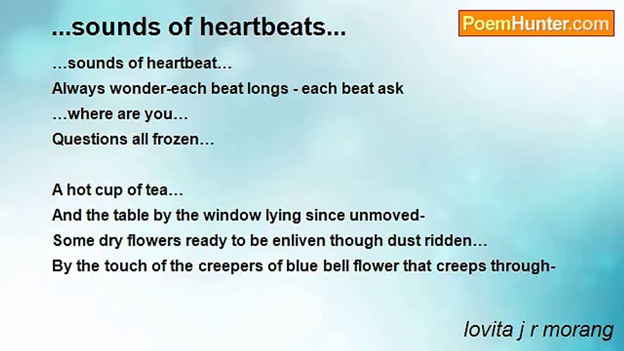 lovita j r morang - ...sounds of heartbeats...