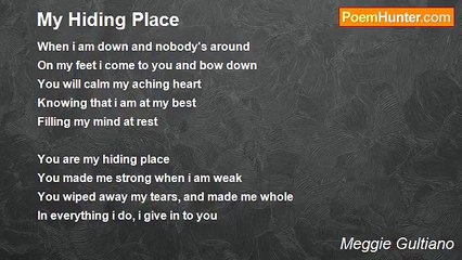 Meggie Gultiano - My Hiding Place