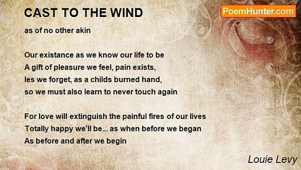 Louie Levy - CAST TO THE WIND