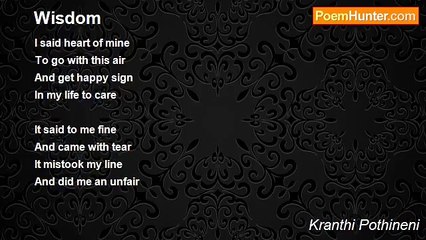 Kranthi Pothineni - Wisdom