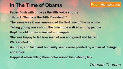 Traquita Thomas - In The Time of Obama