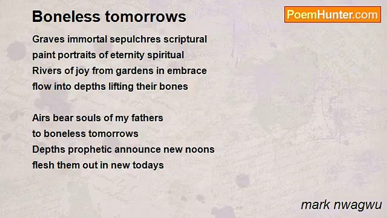 mark nwagwu - Boneless tomorrows