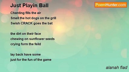 alanah flad - Just Playin Ball
