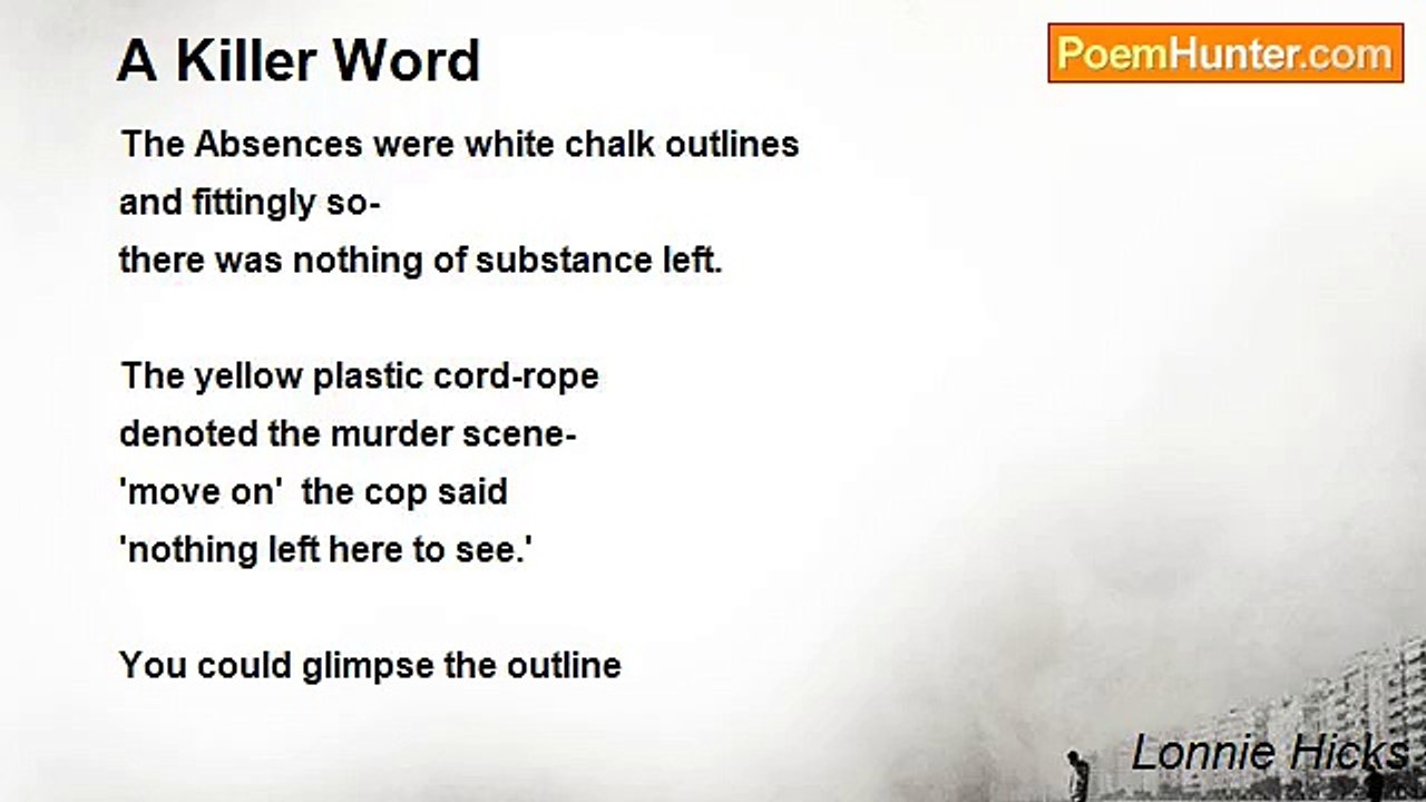 Lonnie Hicks - A Killer Word