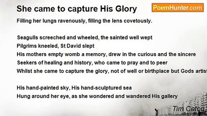Tim Caton - She came to capture His Glory