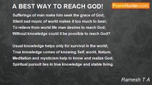 Ramesh T A - A BEST WAY TO REACH GOD!