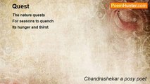 Chandrashekar a posy poet - Quest