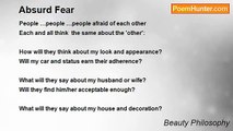 Beauty Philosophy - Absurd Fear