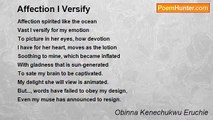 Obinna Kenechukwu Eruchie - Affection I Versify