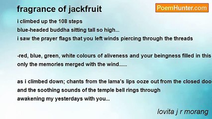 lovita j r morang - fragrance of jackfruit