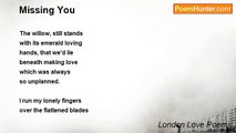 London Love Poems - Missing You