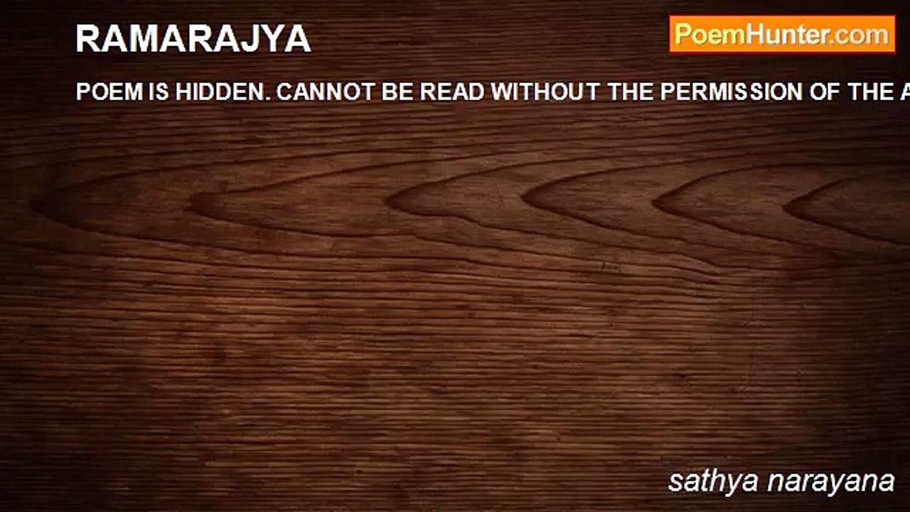 sathya narayana - RAMARAJYA