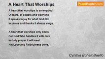 Cynthia BuhainBaello - A Heart That Worships