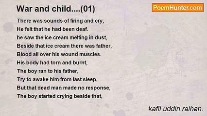 kafil uddin raihan. - War and child....(01)