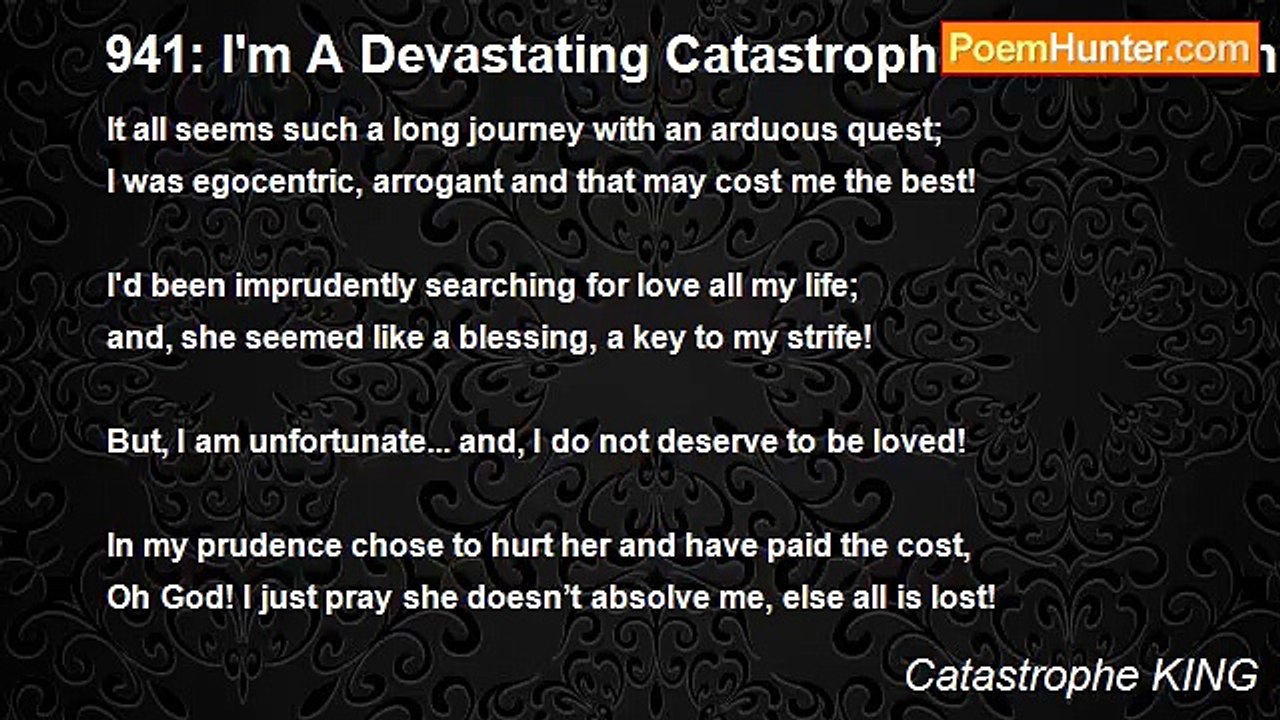 Catastrophe KING - 941: I'm A Devastating Catastrophe….. Move On….