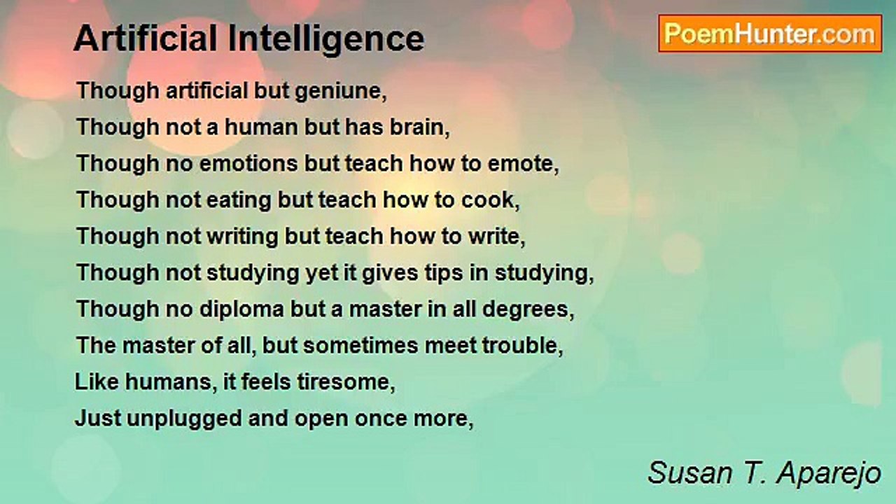 Susan T. Aparejo - Artificial Intelligence