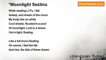 Lillian Susan Thomas - *Moonlight Sestina