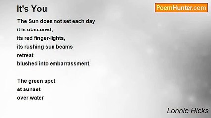 Lonnie Hicks - It's You