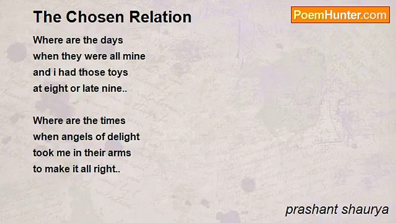 prashant shaurya - The Chosen Relation