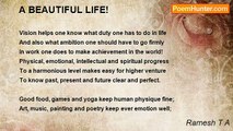 Ramesh T A - A BEAUTIFUL LIFE!