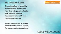 ANDREW BLAKEMORE - No Greater Love
